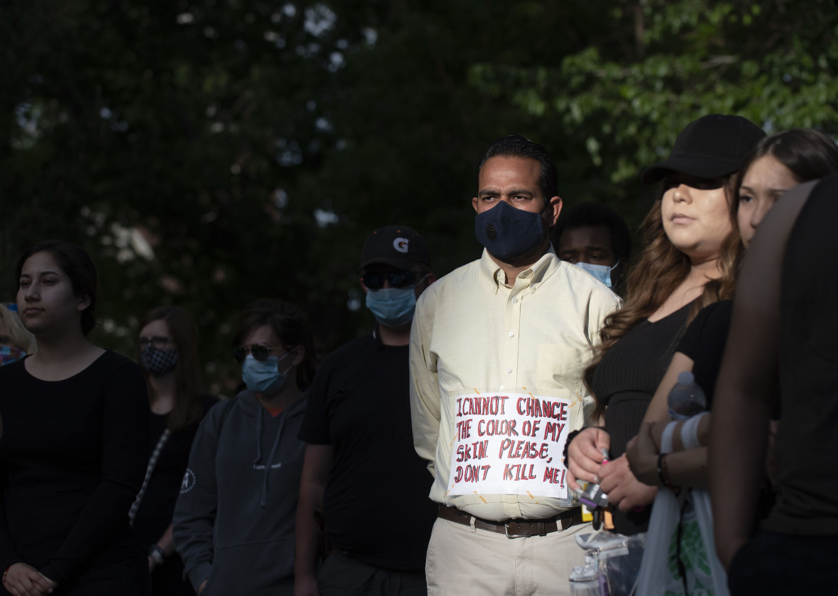 A vigil for George Floyd and others